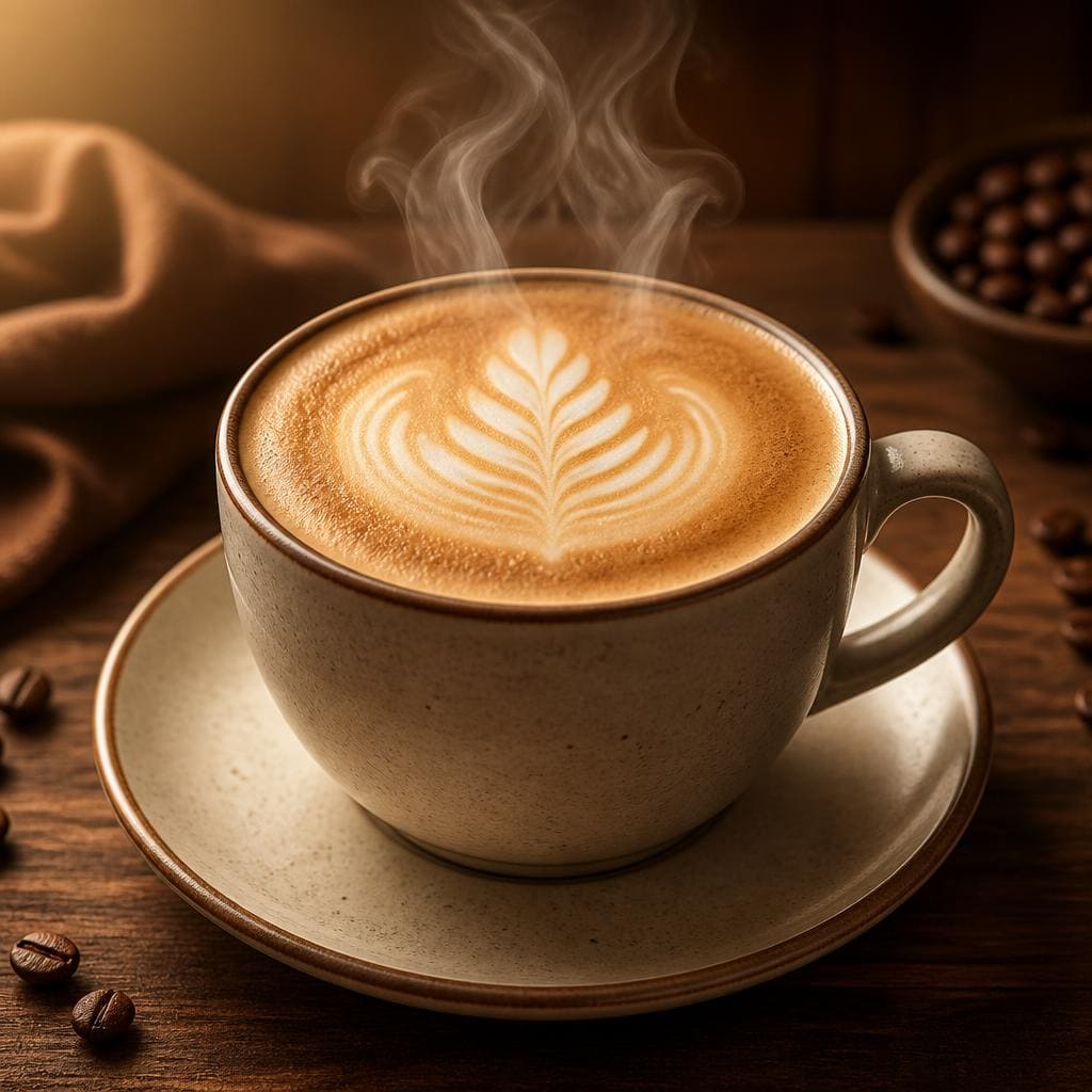 Latte Hot dari Menu Tujuh Satu Kopi